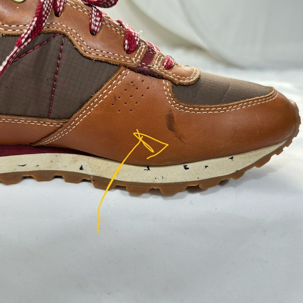 L.L. Bean Mens 8 Brown Leather & Nylon Trail Sneakers Hiking Outdoor Comfy Shoes - Picture 14 of 14